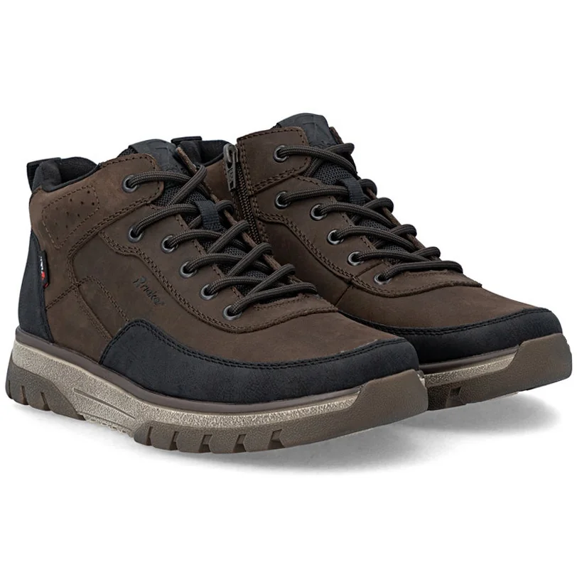 Trzewiki męskie wodoodporne Rieker B9303-25 BROWN COMBINATION R.40