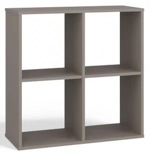 Elior Szary ażurowy regał kostka glina K5-F80 - Regały biurowe Elior Szary ażurowy regał kostka glina K5-F80 - Regały biurowe - miniaturka - grafika 1