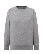 Bluzy dla dziewczynek - Bluza dziecięca robocza szara roz. 7/8 - miniaturka - grafika 1