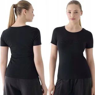 Koszulka Damska 4F T-shirt Bluzka Bawełniana Okrągły Dekolt F1846-20S-S - Bluzki damskie - miniaturka - grafika 1