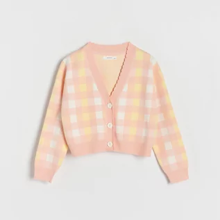 Bluzy dla dziewczynek - Reserved - Kardigan w kratę - Wielobarwny - grafika 1