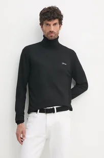 Guess sweter z domieszką wełny EBENEZER męski kolor czarny lekki z golferm M4BR05.Z3H82 - Swetry męskie - miniaturka - grafika 1