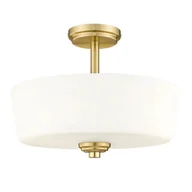 Lampy sufitowe - Aspen lampa sufitowa 3xE27 mosiądz/biały C03279BR - miniaturka - grafika 1