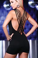 Piżamy damskie - Merry See Damska koszula nocna TRFNTG100468, czarna, L/XL - miniaturka - grafika 1