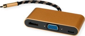 Roline Adapter AV GOLD Display Adapter USB typu C - VGA / HDMI / C PD