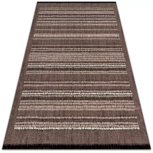 Dywan balkonowy wzór Wzór brązowa tkanina 150x225 cm - Dywany - miniaturka - grafika 1