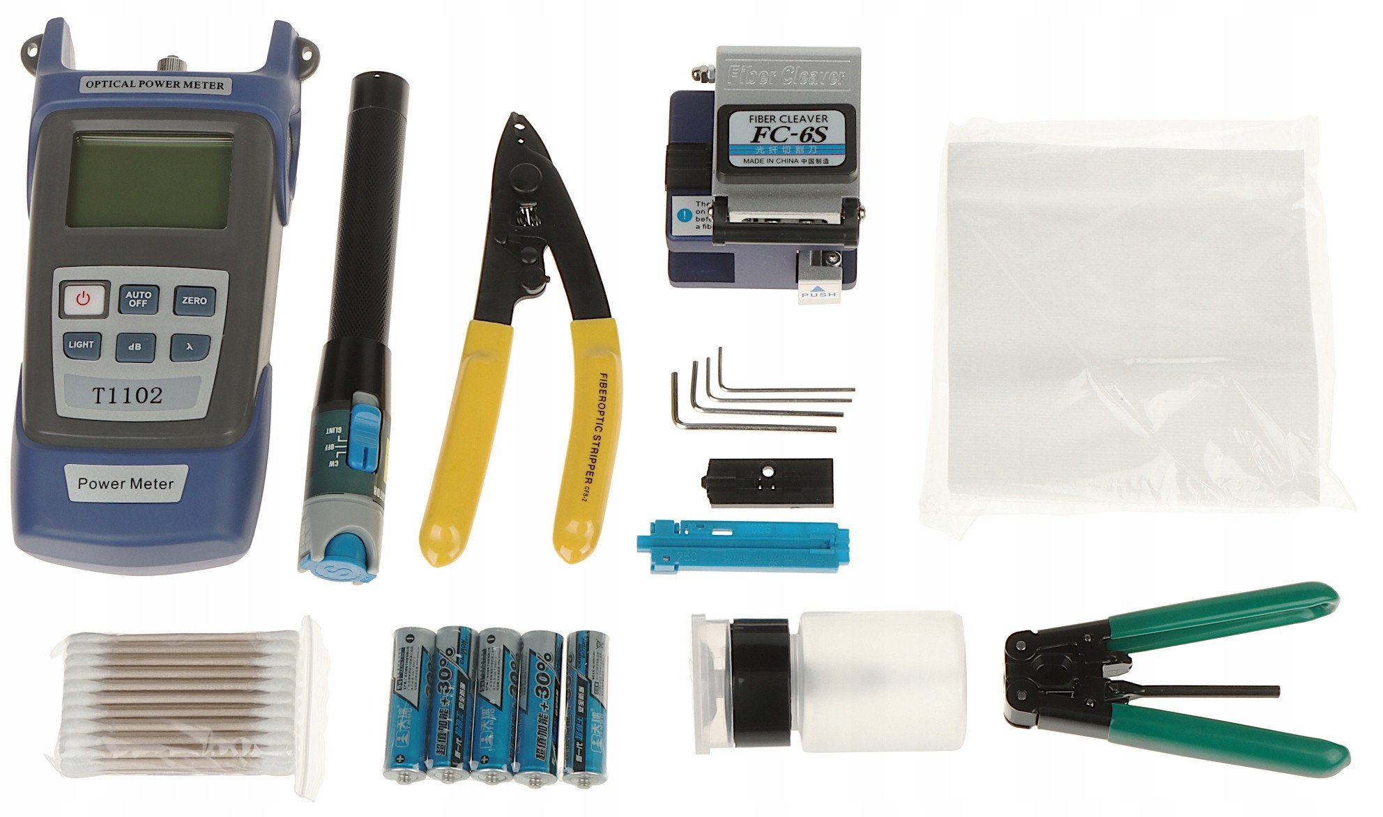 ZESTAW DO ZARABIANIA ZŁĄCZ ŚWIATŁOWODOWYCH FOK-XKT14 FOK-XKT14