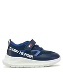 Buty dla chłopców - Tommy Hilfiger Sneakersy T1B9-33868-1756A601 M Granatowy - miniaturka - grafika 1