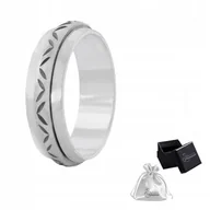 Pierścionki - Obrączka Antystresowa Obrotowa szer. 6 mm Pierścionek srebrny 925 r. 27 - miniaturka - grafika 1