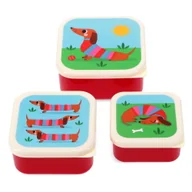 Lunch boxy - Pojemnik śniadaniowy dla dzieci 3 szt. Sausage Dog – Rex London - miniaturka - grafika 1