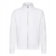 Bluzy męskie - Bluza Męska Rozpinana Sweat Jacket Biały r. M - miniaturka - grafika 1