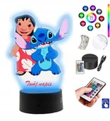 Lampy pozostałe - Lampka na biurko UV Lilo i Stich 16kol LED PLEXIDO - miniaturka - grafika 1