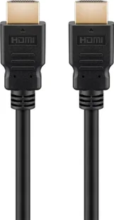 Goobay 58267 kabel HDMI 0,5 m HDMI Typu A (Standard) Czarny 58267 - Kable komputerowe i do monitorów - miniaturka - grafika 1