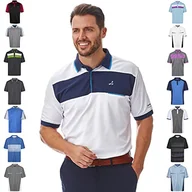 Koszulki męskie - Under Par Męska koszulka polo Golf Pro Quality oddychająca odprowadzająca wilgoć szybkoschnąca koszulka polo - miniaturka - grafika 1