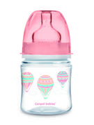 Butelki dla niemowląt - Canpol babies Canpol Antykolkowa butelka szeroka EasyStart IN THE CLOUDS 120 ml pink - miniaturka - grafika 1