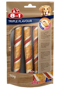 8IN1 8IN1 Triple Flavour Przysmak mięsna rolada 113 g - Przysmaki dla psów - miniaturka - grafika 2