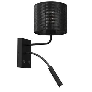 Nowoczesny, czarny kinkiet z abażurem LX 5232 z serii LOFT SHADE - Lampy ścienne - miniaturka - grafika 1