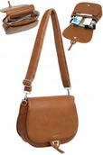 Torebki damskie - Torebka Torba Damska Listonoszka LUIGISANTO Pasek V2304 Camel - miniaturka - grafika 1