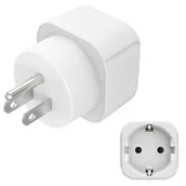 Gniazdka elektryczne - Adapter podróżny HAMA Basic 223438 (Europa - USA) - miniaturka - grafika 1