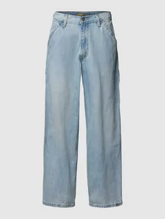 Spodnie męskie - Jeansy o kroju baggy fit z czystej bawełny - grafika 1