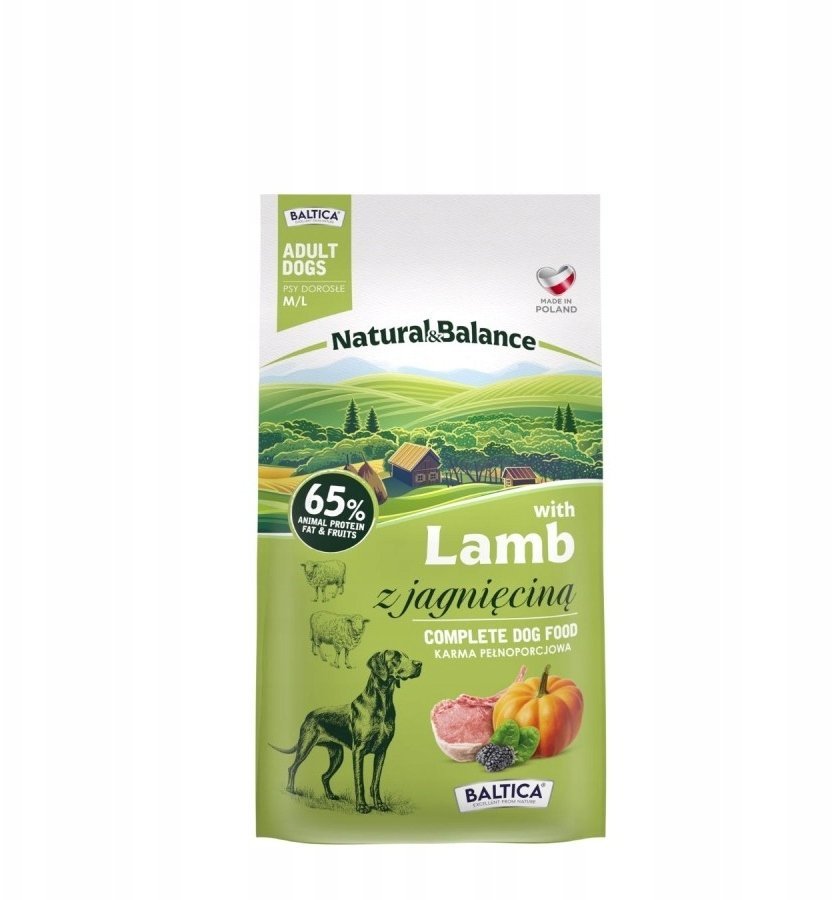Baltica BALTICA NATURAL&BALANCE* Jagnięcina M/L 3kg