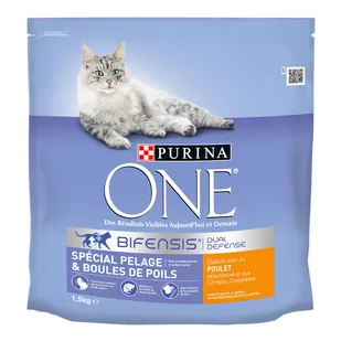 PURINA ONE Coat & Hairballs dla kotów - 1,5 kg - Sucha karma dla kotów - miniaturka - grafika 1