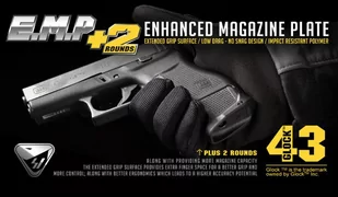 Strike Industries - Enhanced Magazine Plate - Glock 43 - EMP-G43 BLK - Osprzęt do wiatrówek - miniaturka - grafika 6