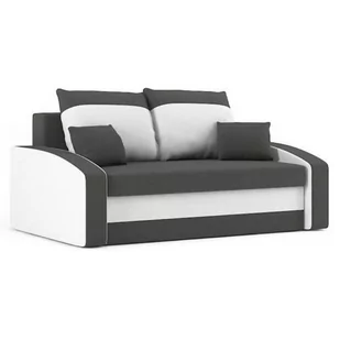 Sofa rozkładana z funkcją spania, Hewlet, 152x90x80 cm, szary, biel - Sofy i kanapy - miniaturka - grafika 1