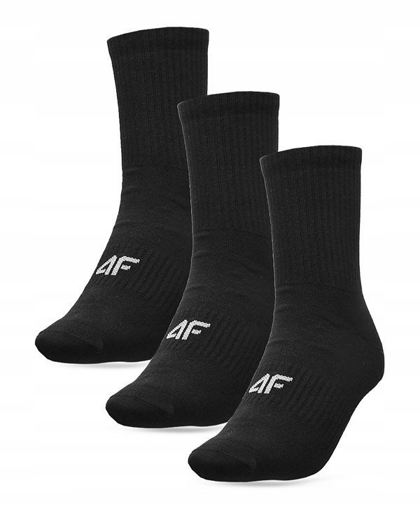 4F 3-PAK MÄSKIE WYSOKIE SKARPETKI BAWEĹNA / rozm 39-42