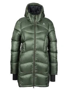 Odlo Parka puchowa "Cocoon X" w kolorze zielonym - Kurtki damskie - miniaturka - grafika 1