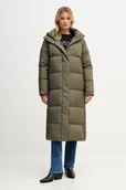 Kurtki damskie - Tommy Hilfiger kurtka puchowa kolor zielony zimowa WW0WW46536 - miniaturka - grafika 1
