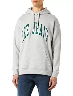 Lee Męska bluza z kapturem Seasonal Hooded Bluza, Grey Méle, L, Grey Mele., L - Bluzy męskie - miniaturka - grafika 1