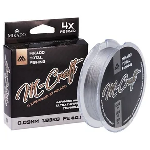 Plecionka MIKADO M-Craft Braid 0.03 mm / 150 m Stalowo-szary - Żyłki wędkarskie - miniaturka - grafika 1
