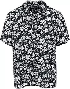 Urban Classics Koszula męska z wiskozy AOP Resort Shirt whiteflower 4XL, Whiteflower, 4XL - Koszule męskie - miniaturka - grafika 1
