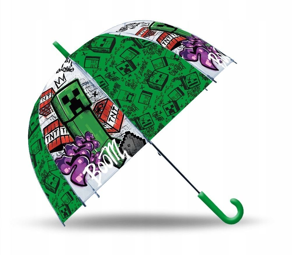 KIDS Parasol Dziecięcy Parasolka Dla Dziecka Przeciwdeszczowy Oryginał Minecraft / Mc00068