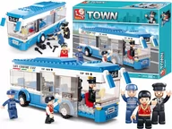 Klocki - KLOCKI SLUBAN AUTOBUS POJAZD BUS AUTO TOWN CITY EL. 238 M38-B0330 KOMPATYBILNE Z LEGO COBI FIGURKI MIASTO - miniaturka - grafika 1