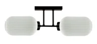 Lampy sufitowe - Sufitowa lamp z dwoma kloszami biała T8-K26 - miniaturka - grafika 1