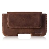 Etui i futerały do telefonów - SURAZO Premium 100% skóra naturalna pokrowiec na pasek do Samsung Galaxy A24 5G 4G etui skórzane – pozioma kabura etui ochronne [pełna skóra etui na telefon komórkowy] pokrowiec na pasek, etui - miniaturka - grafika 1