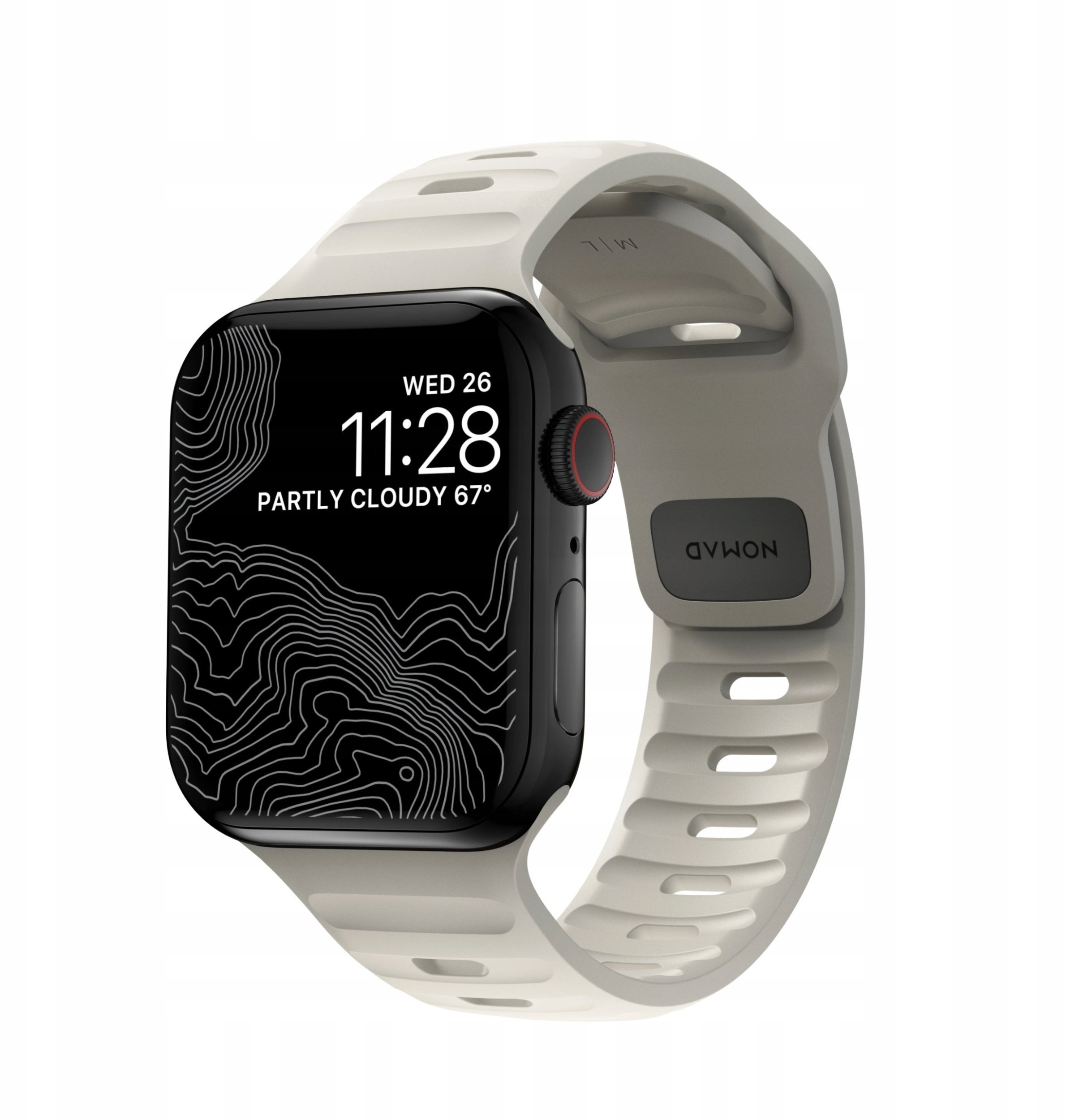NOMAD Sport Band do Apple Watch 46mm/49mm Szary