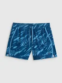 Kąpielówki męskie - 4F Spodenki plażowe boardshorty męskie - turkusowe XXL - miniaturka - grafika 1