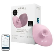Szczoteczki do twarzy - Szczoteczka do czyszczenia twarzy 4w1 z uchwytem Geske z Aplikacją (różowy) - miniaturka - grafika 1