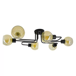 Szklana lampa sufitowa Tango ELM3040/6 BL 21QG Elem loftowe kule szklane czarne - Lampy sufitowe - miniaturka - grafika 1