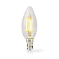 Świece - Nedis Lbfe14C352 Żarówka Led E14 Świeca 4,5 W 470 Lm 2700 K Ciepła biel Liczba żarówek w opakowaniu: 1 sztuka Półprzezroczysty - miniaturka - grafika 1