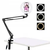 Selfie stick - Lampa Pierścieniowa Led Live Selfie Statyw 89B - miniaturka - grafika 1