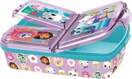 Lunch boxy - ŚNIADANIÓWKA trzykomorowa lunchbox KOCI DOMEK GABI - miniaturka - grafika 1