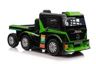 Pojazdy elektryczne dla dzieci - Auto Na Akumulator Mercedes + Naczepa XMX622B  Zielony LCD - miniaturka - grafika 1