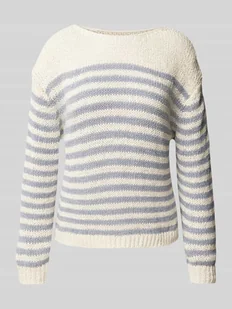 Sweter z dzianiny o kroju comfort fit z mieszanki bawełny - Swetry damskie - miniaturka - grafika 1
