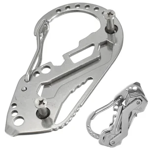 Brelok do kluczy karabińczyk survival multitool - Breloki - miniaturka - grafika 1