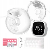 Laktatory - MISSAA podwójny laktator elektryczny –bezdotykowy, cichy, z 5 trybami i LED - miniaturka - grafika 1