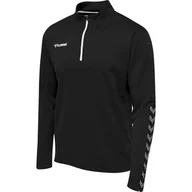 Bluzy męskie - Hummel bluza sportowa na trening hml Authentic Half Zip Sweatshirt r. M - miniaturka - grafika 1
